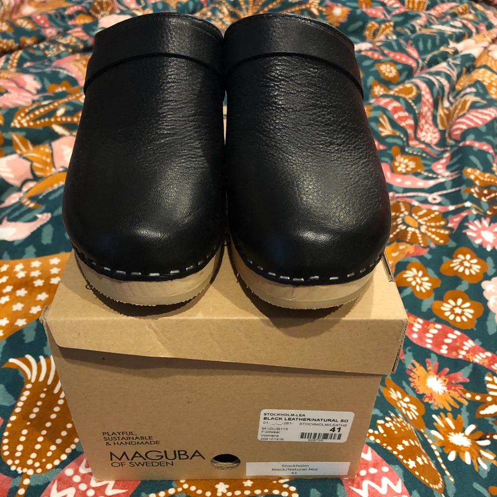 Maguba black clogs size 41 EUC